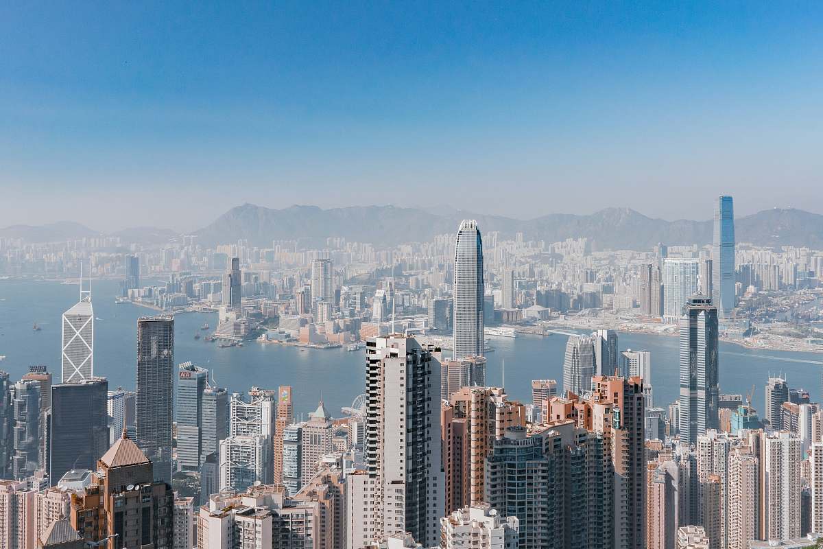 hong kong bird's-eye view photography of city buildings skyscraper